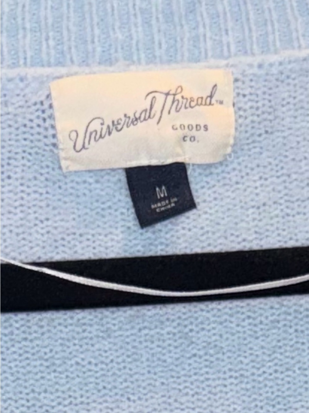 Universal Thread Pastel Blue V-Neck Sweater - Picture 2 of 3